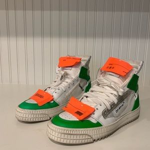OFF-WHITE Sneakers Shoes Virgil Off-Court 3.0 High White Green Euro Sz 39